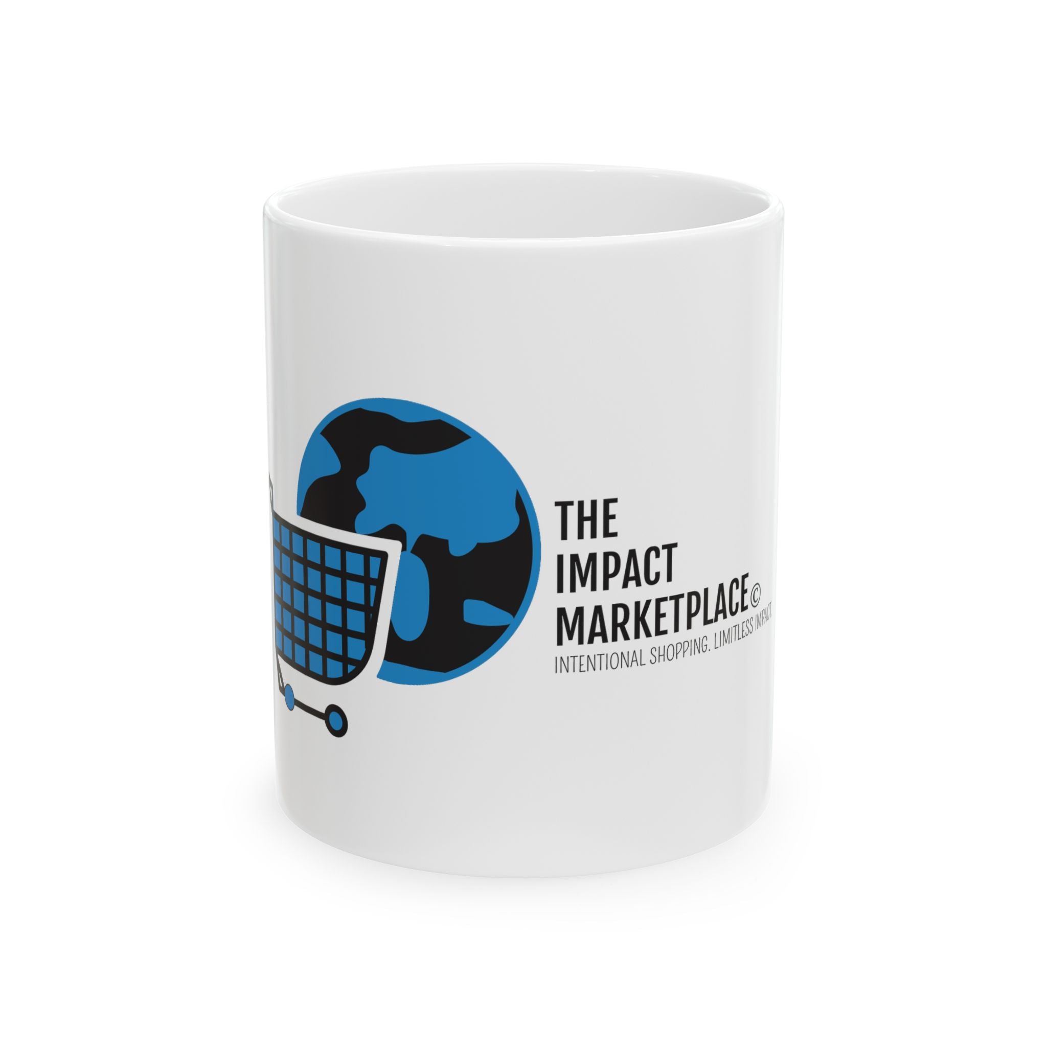 Impact Marketplace Logo Mug — Branded Ceramic Coffee Cup (11oz/15oz)