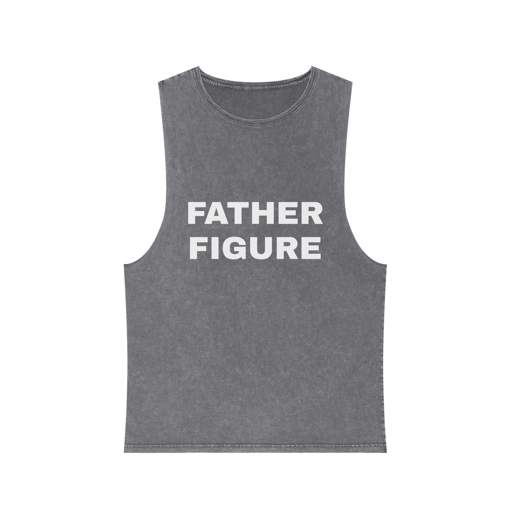 "Father Figure" Unisex Stonewash Tank Top