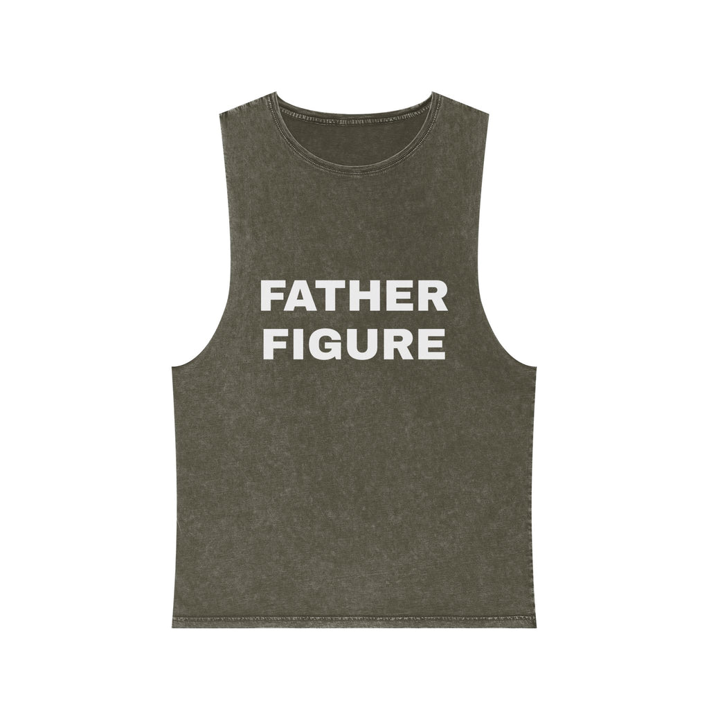 "Father Figure" Unisex Stonewash Tank Top