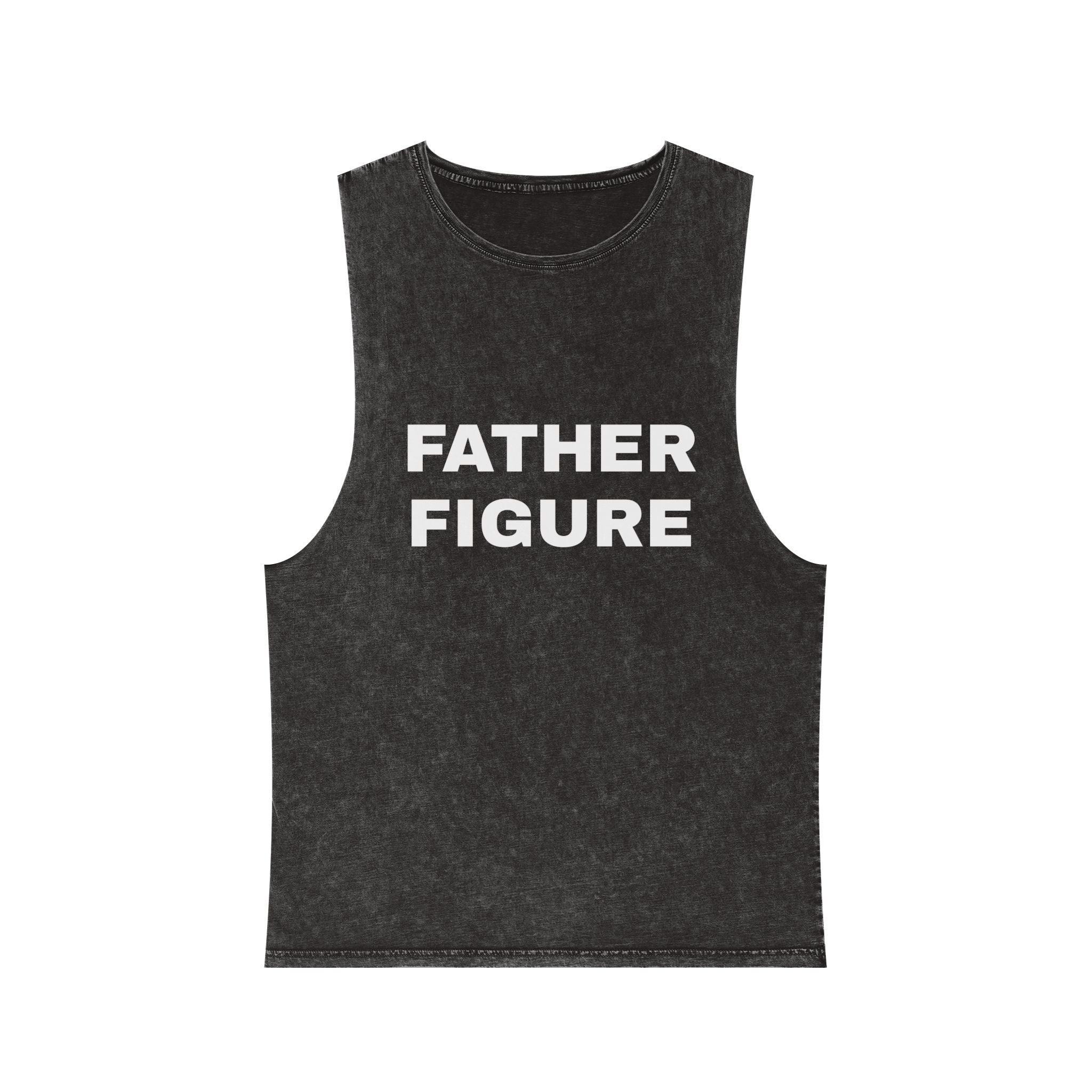 "Father Figure" Unisex Stonewash Tank Top
