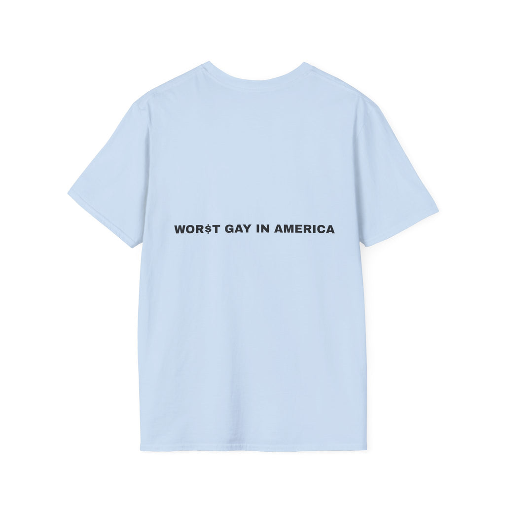 T-Shirt — "Worst Gay in America" Graphic Tee