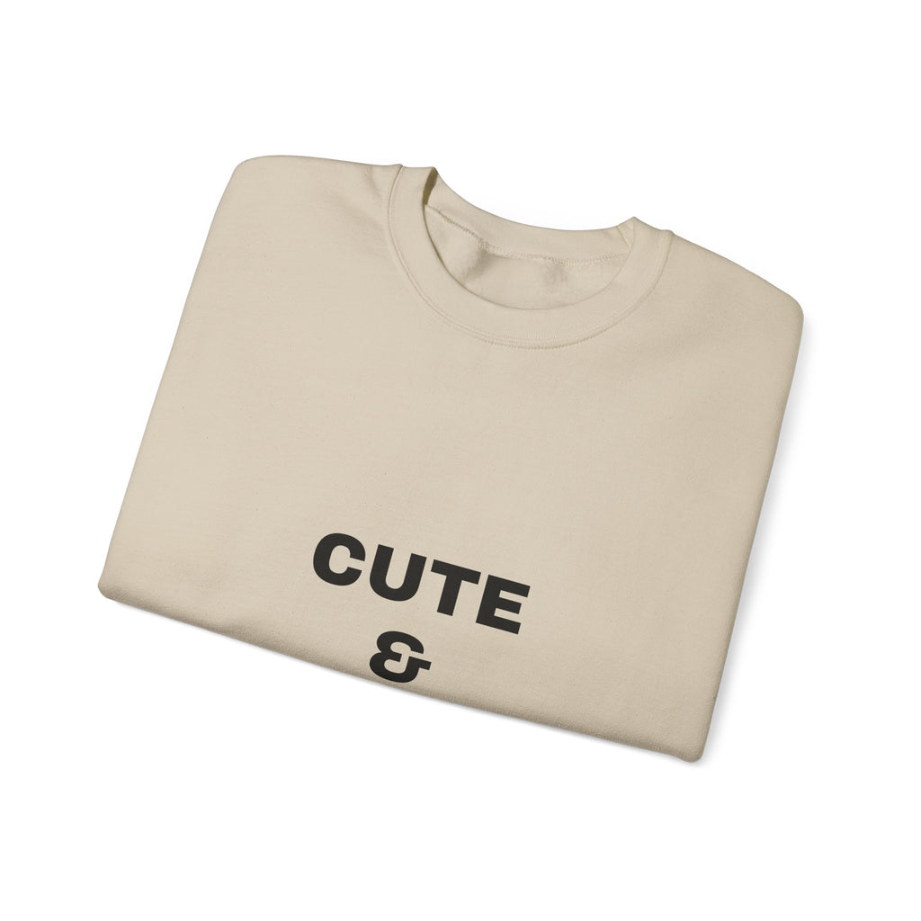 Crewneck Sweatshirt “Cute & Cunty” – Funny Slogan Pullover