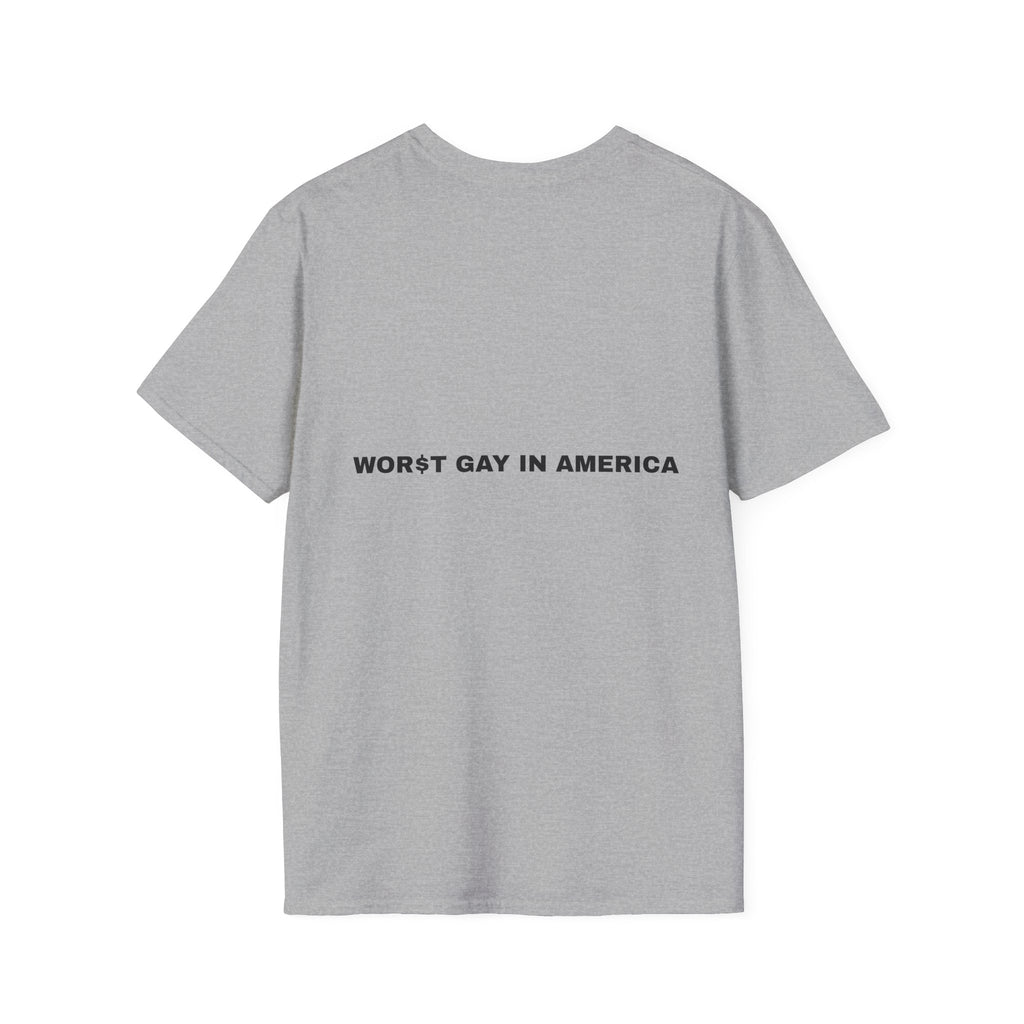T-Shirt — "Worst Gay in America" Graphic Tee