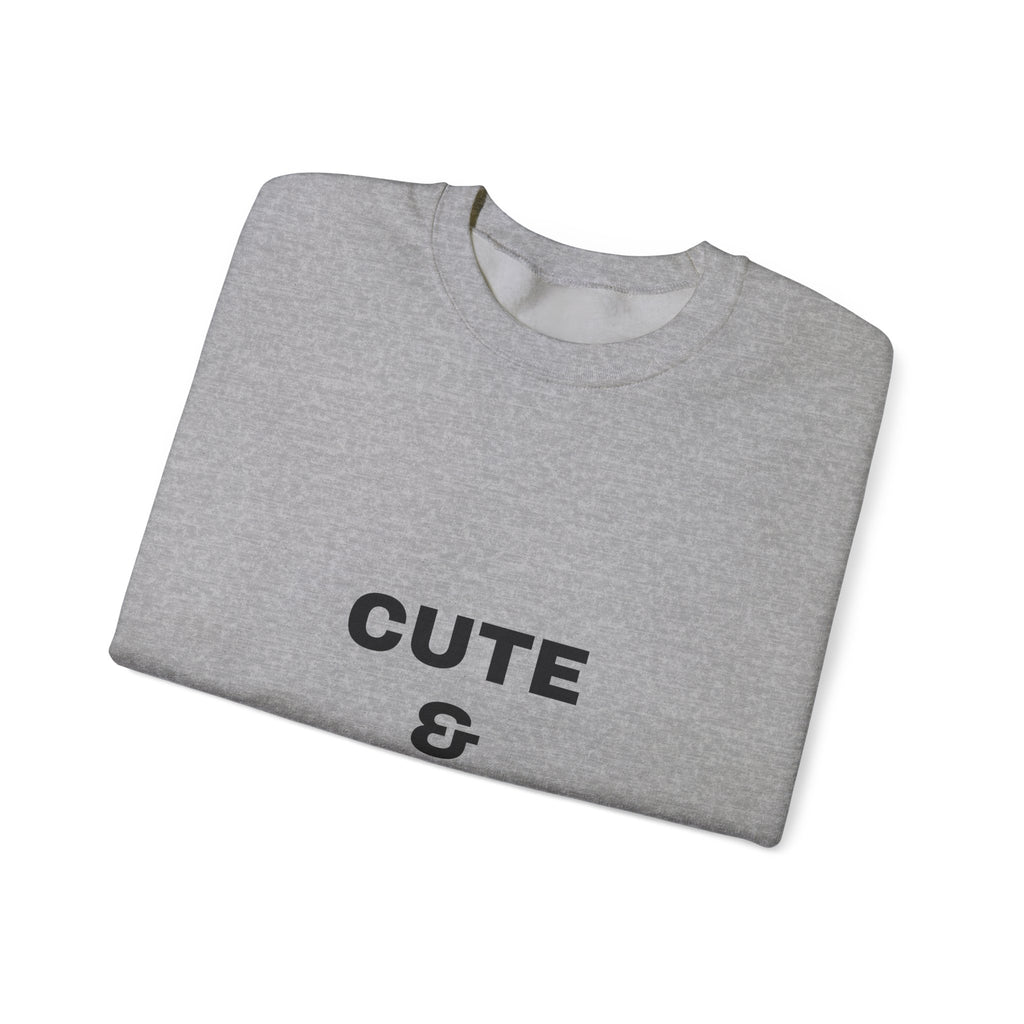 Crewneck Sweatshirt “Cute & Cunty” – Funny Slogan Pullover