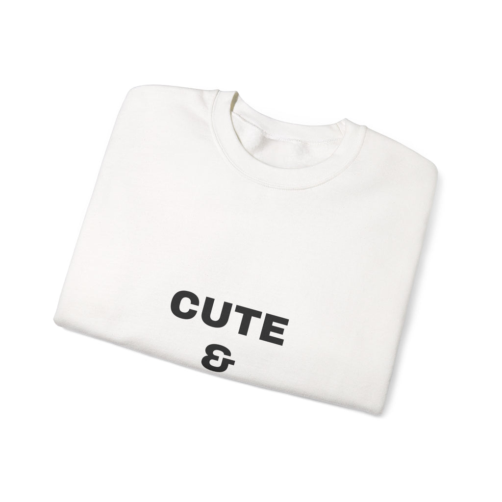Crewneck Sweatshirt “Cute & Cunty” – Funny Slogan Pullover