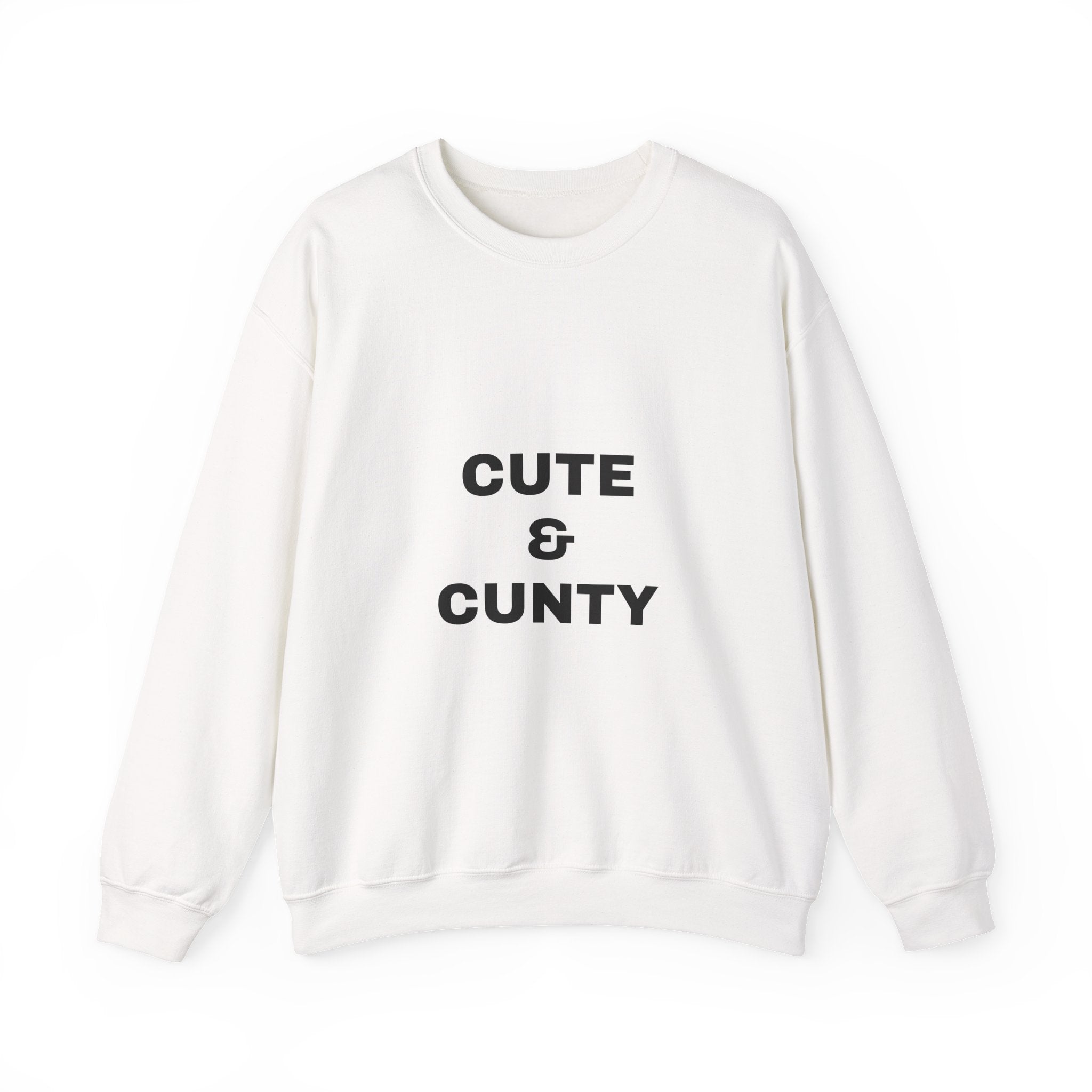 Crewneck Sweatshirt “Cute & Cunty” – Funny Slogan Pullover