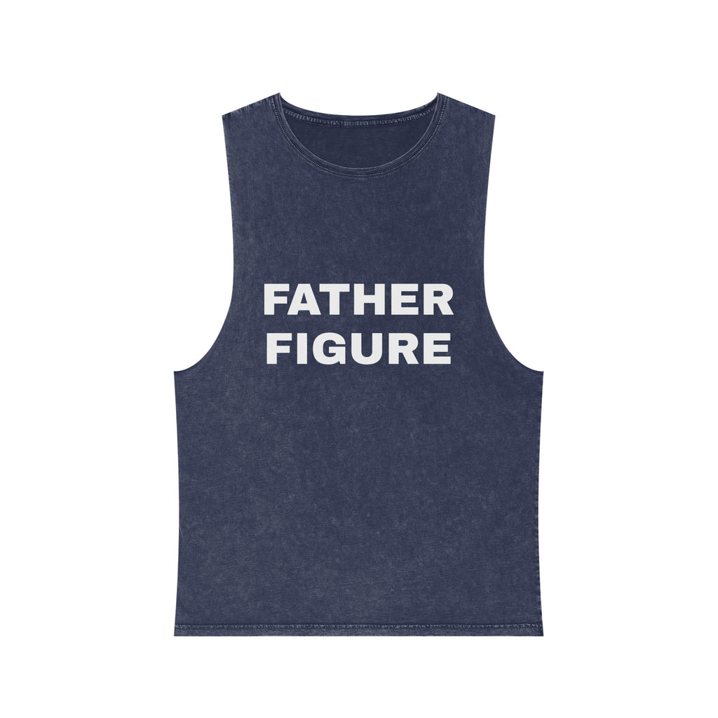 "Father Figure" Unisex Stonewash Tank Top