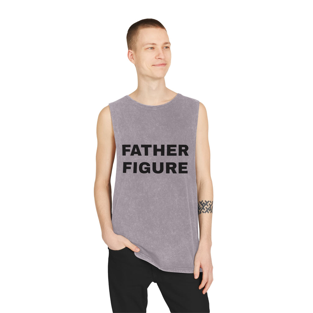 "BUT DADDY I LOVE HIM" Unisex Stonewash Tank Top