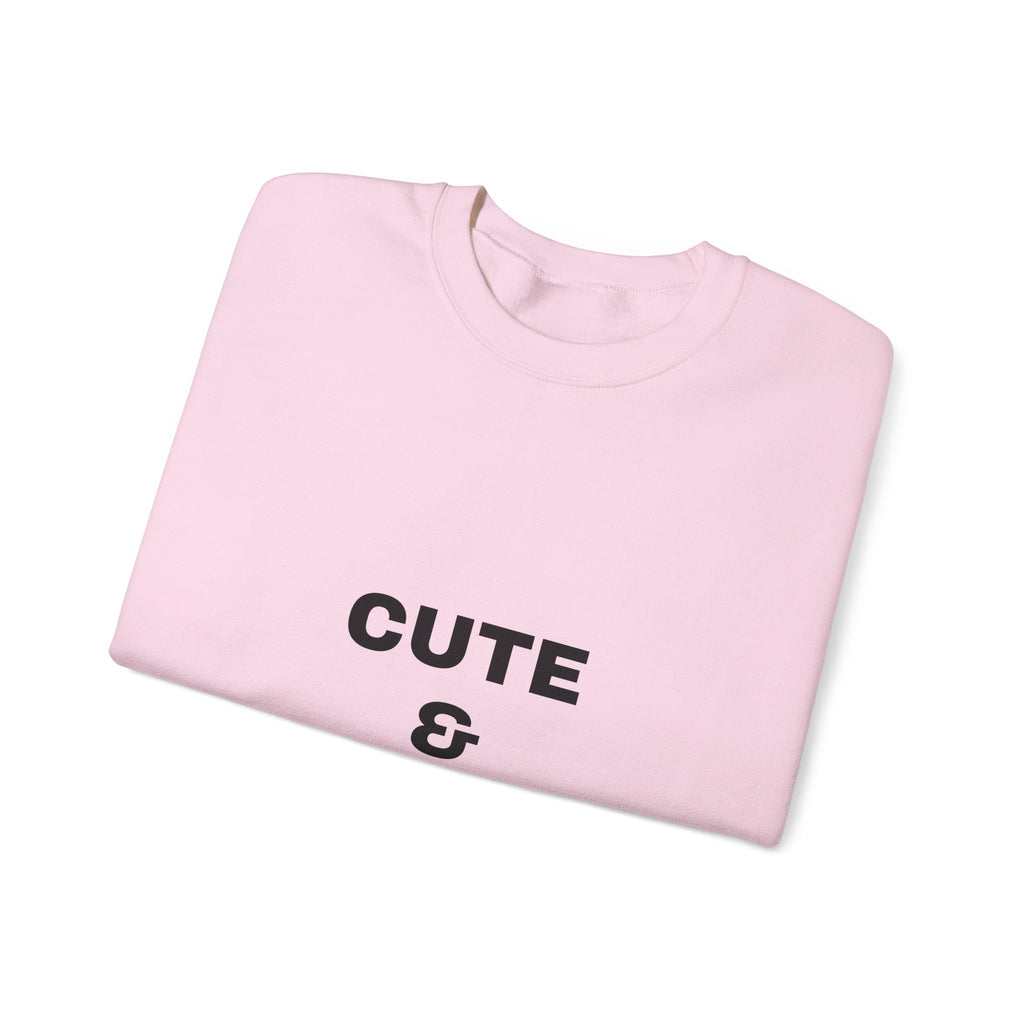 Crewneck Sweatshirt “Cute & Cunty” – Funny Slogan Pullover