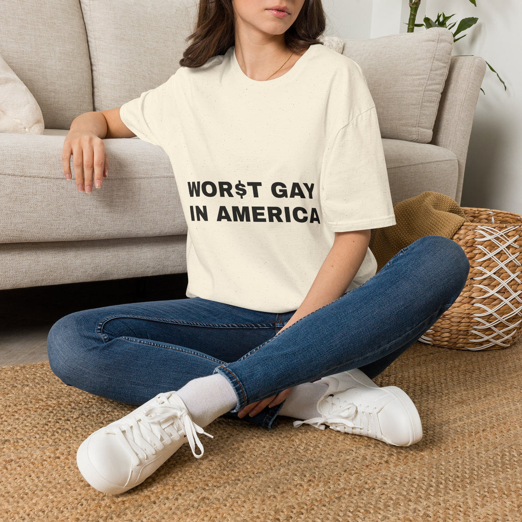T-Shirt — "Worst Gay in America" Graphic Tee