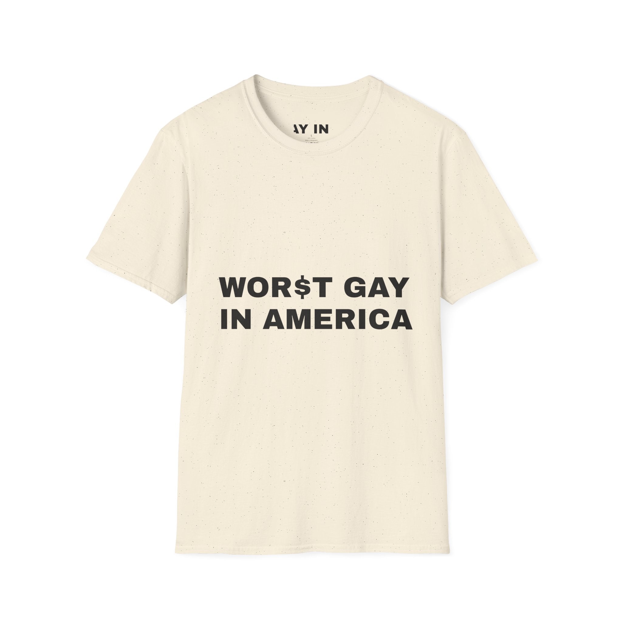 T-Shirt — "Worst Gay in America" Graphic Tee